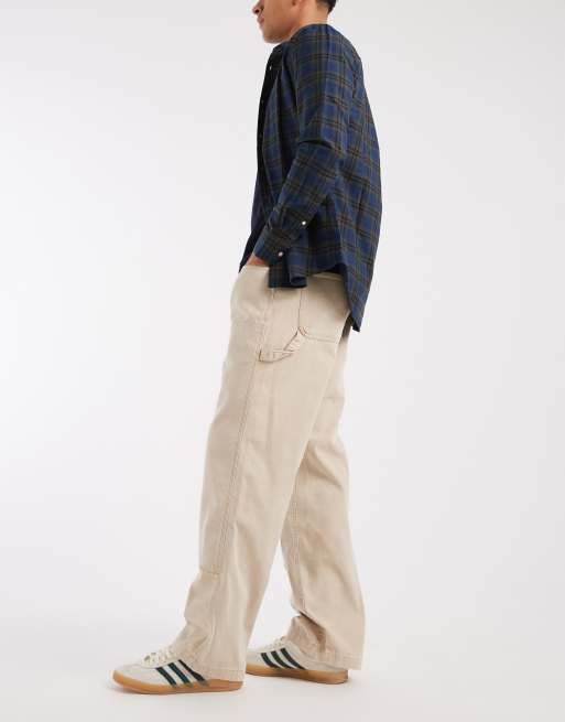 Pantalones color crema de estilo carpintero Jaimie de Tommy Jeans, 3 de 5