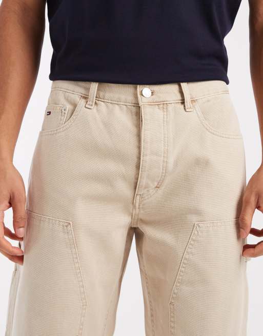 Pantalones color crema de estilo carpintero Jaimie de Tommy Jeans, 5 de 5