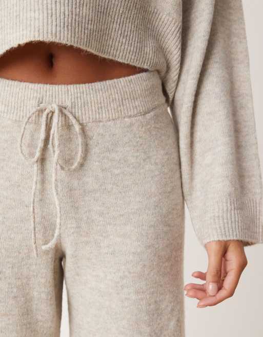 Pantalones color crema de punto de JDY Petite (parte de un conjunto), 3 de 5