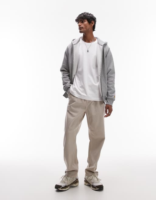 Pantalones color crema Flint de Carhartt WIP