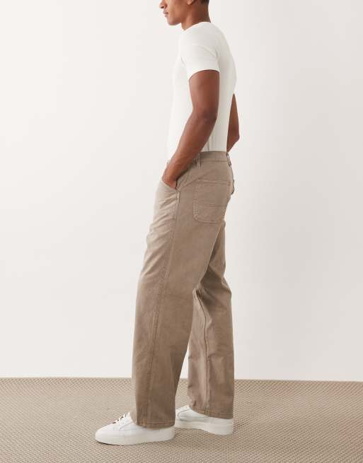 Pantalones color crema lavado de estilo carpintero Alex de Jack & Jones, 3 de 5