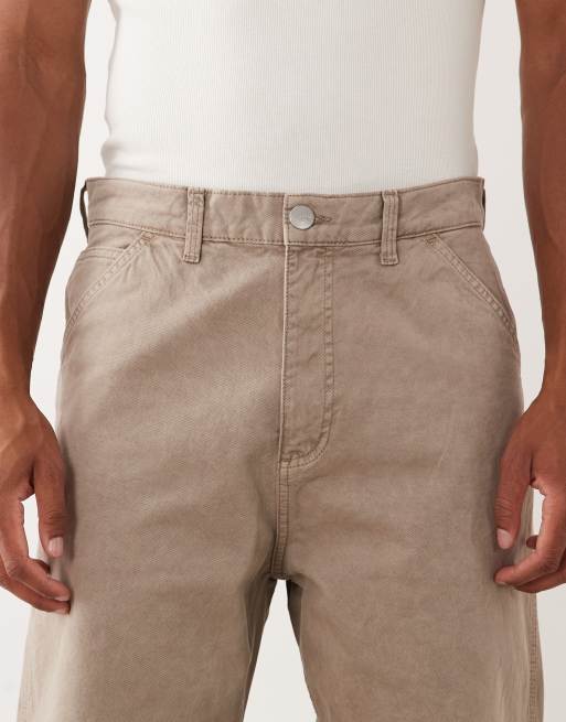 Pantalones color crema lavado de estilo carpintero Alex de Jack & Jones, 4 de 5