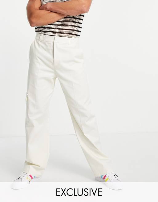 Pantalones color crudo de corte holgado estilo años 90 de COLLUSION