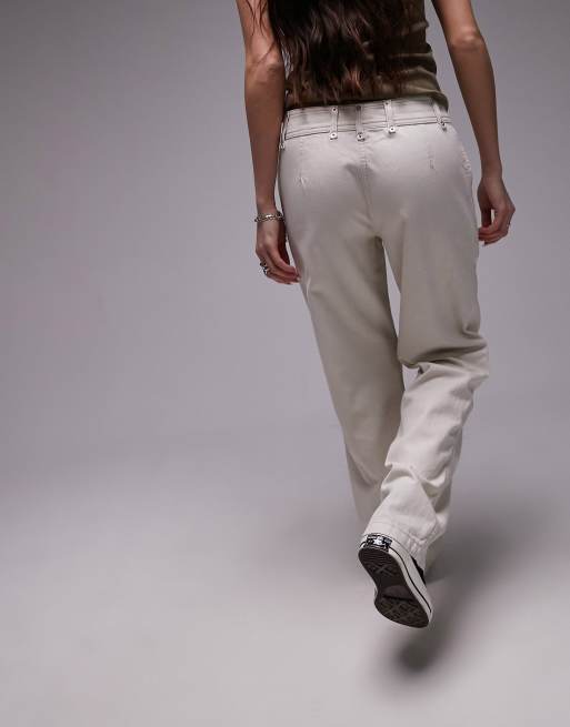 Pantalones de talle outlet bajo