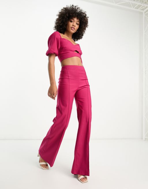 Pantalones color frambuesa de Vesper (parte de un conjunto)