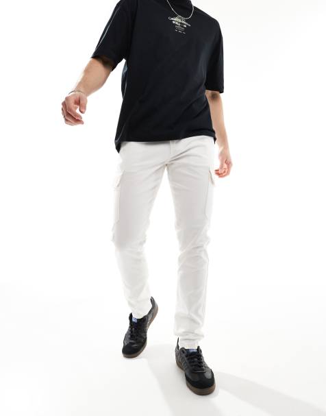 Pantalones color piedra cargo de corte pitillo de ASOS DESIGN - view 1