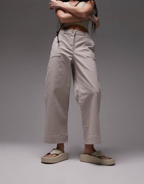 Pantalon chino de Pantalones de cintura alta y tiro alto para