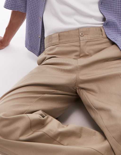 Pantalones color tostado claro de corte suelto y holgado y estilo worker 247 de Dickies, 4 de 5