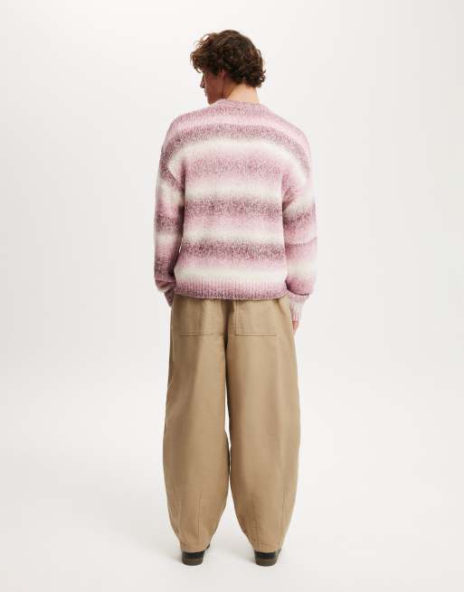 Pantalones color tostado de corte globo muy holgado de Cotton On, 3 de 4