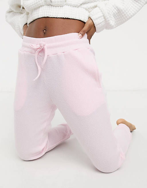 Pantalones confort rosa de punto de Chelsea Peers