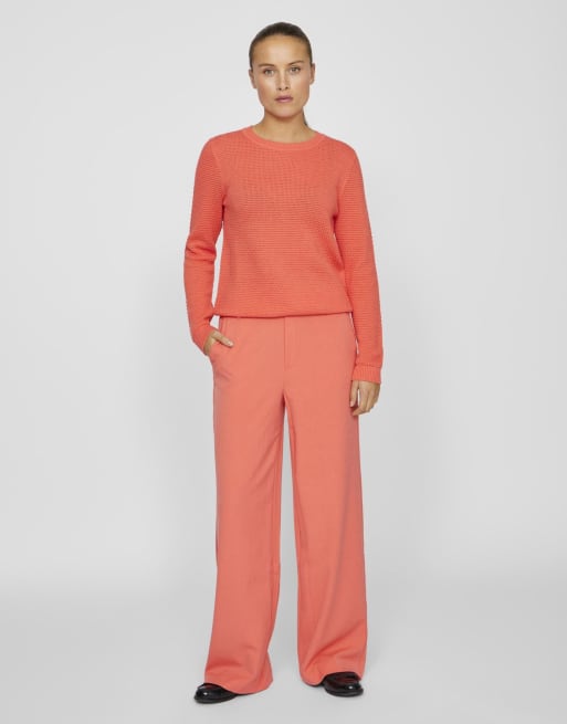 Pantalones coral Dubarry de pernera ancha de VILA