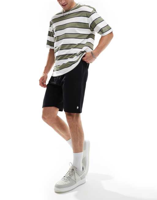 Pantalones corto cargo negros de punto de French Connection, 3 de 5