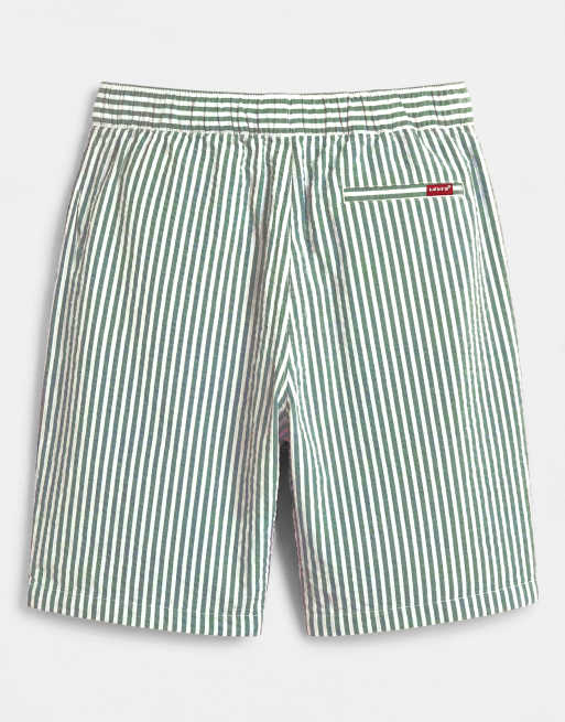 Pantalones cortos a rayas verdes estilo bóxer de Levi's (parte de un conjunto), 7 de 9