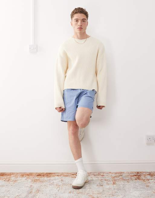 Pantalones cortos azul coronel con lavado descolorido Easy Gravel Trail de Obey