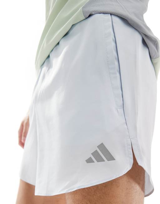 Pantalones cortos azul hielo Run It de adidas Running