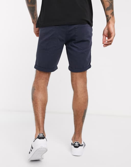 Pantalones cortos azul marino con 5 bolsillos de Jack & Jones Intelligence, 2 de 4