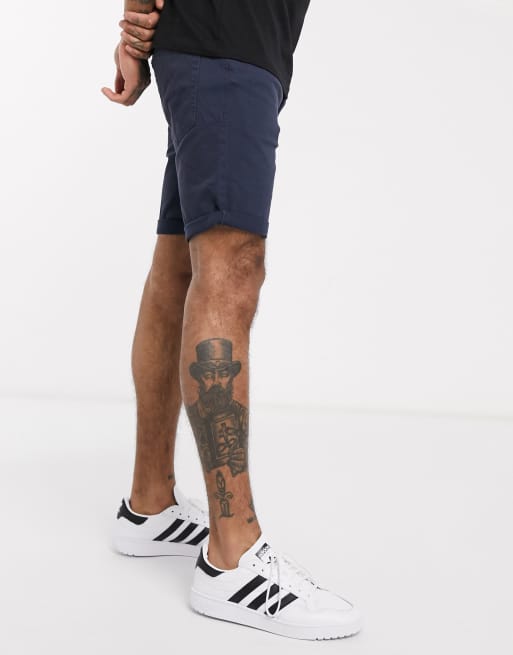 Pantalones cortos azul marino con 5 bolsillos de Jack & Jones Intelligence, 4 de 4