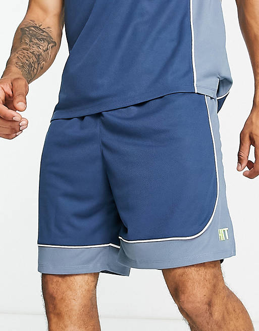 cortos azul marino de baloncesto de HIIT