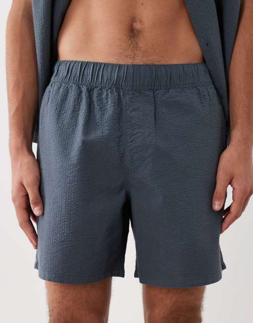 Pantalones cortos azul marino de largo medio de sirsaca de ASOS DESIGN (parte de un conjunto), 4 de 5