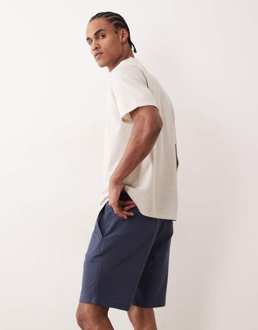 Pantalones cortos azul marino de mezcla de lino de Jack & Jones, 3 de 5