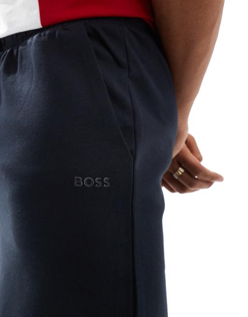 Pantalones cortos azul marino de punto liso Headlo de BOSS Green, 2 de 5