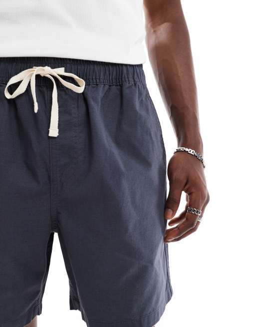 Pantalones cortos azul marino de tejido texturizado Easy de Cotton On, 5 de 5