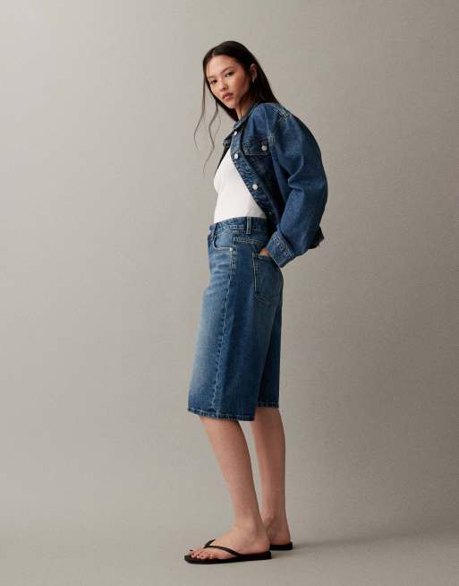 Pantalones cortos azul medio holgados estilo bermudas de ASOS DESIGN, 2 de 7