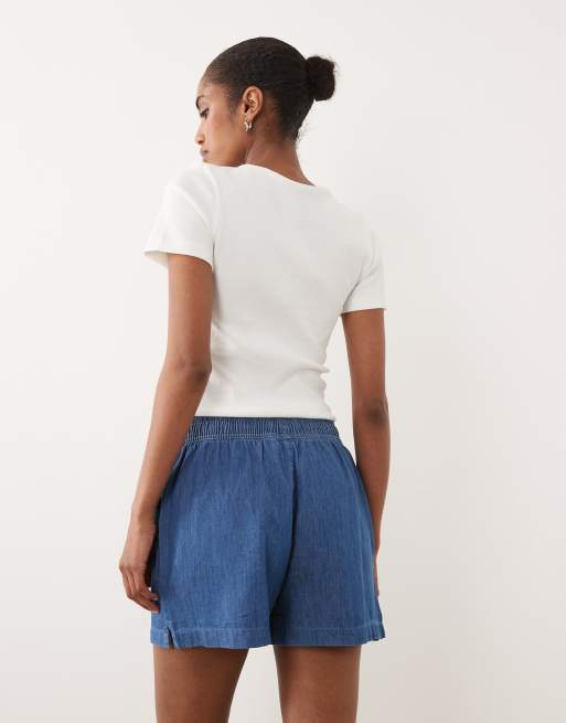 Pantalones cortos azul medio sin cierres de New Look, 3 de 5