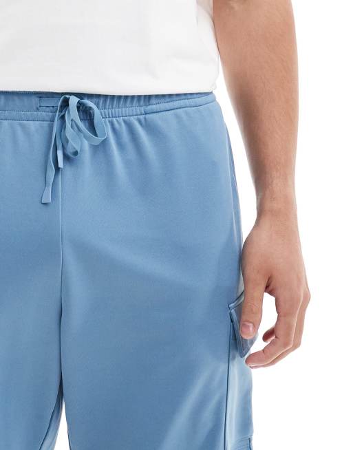 Pantalones cortos azul pizarra cargo de malla deportiva de 4505 , 3 de 5