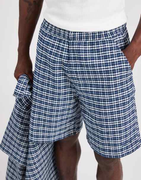 Pantalones cortos azules a cuadros Kander de Carhartt WIP (parte de un conjunto) - view 1