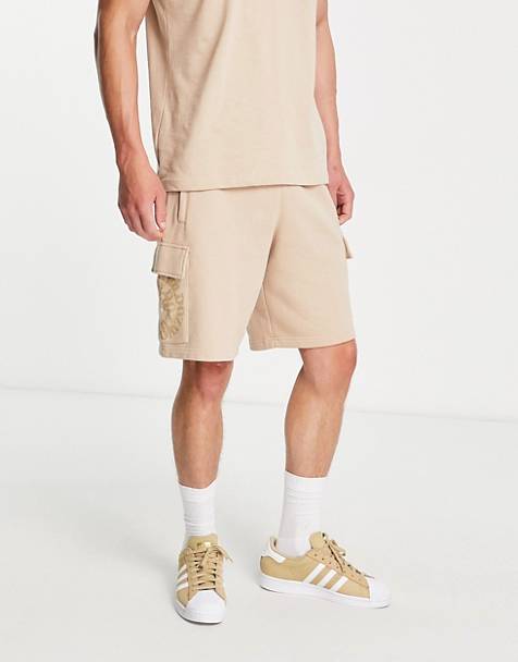 Pantalones cortos cargo beis SELECTED de Tejido sintético de color Neutro para hombre Hombre Ropa de Pantalones cortos de Bermudas cargo 