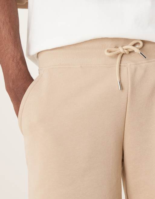 Pantalones cortos beis con logo de escudo de tejido de sudadera de GANT (parte de un conjunto), 4 de 5