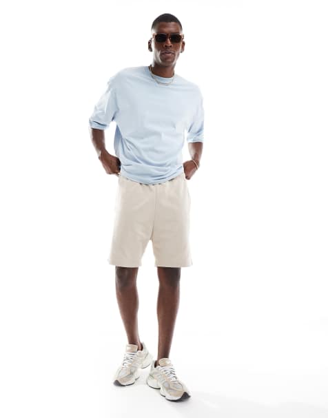 Pantalones cortos beis de corte suelto de tejido de sudadera de Jack & Jones - view 1