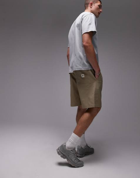 Pantalones cortos beis de estilo cargo de CAT WWR - view 1