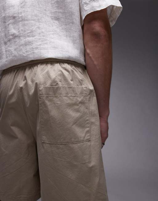 Pantalones cortos beis sin cierres de algodón de ARKET, 4 de 5