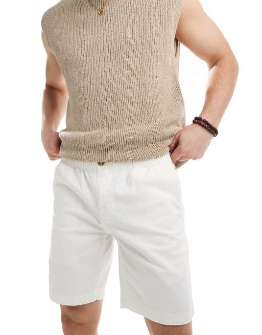 Pantalones cortos blanco hueso clásicos de Scalpers