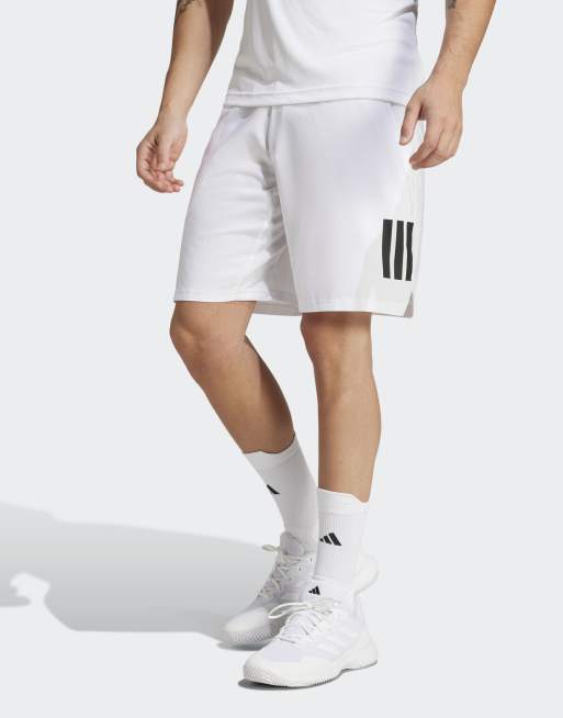 Pantalones cortos blancos con 3 rayas Club Tennis Climacool de adidas Performance, 2 de 5