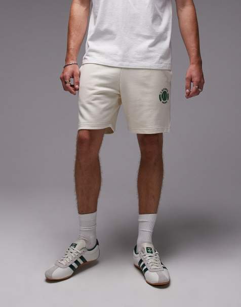 Pantalones cortos blancos con emblema de tenis de punto de Lacoste - view 1