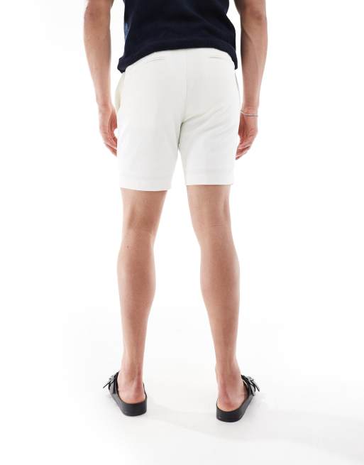 Pantalones cortos blancos con textura de punto de arroz de River Island, 3 de 5