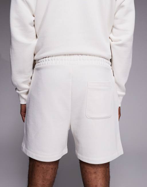 Pantalones cortos blancos de corte estándar con logo estampado de HUGO Red, 5 de 5