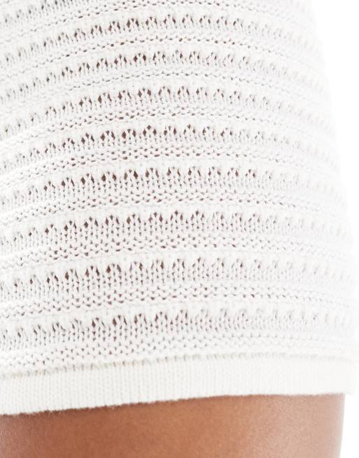 Pantalones cortos blancos de punto de croché de JJXX (parte de un conjunto), 3 de 5