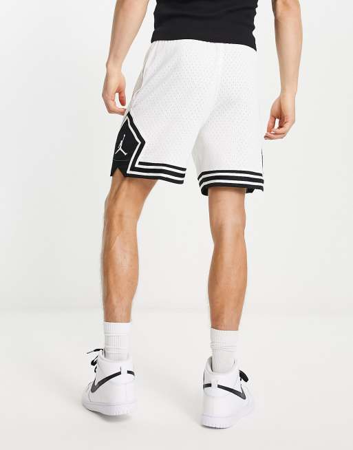 Pantalones cortos blancos deportivos patrón de rombos malla de | ASOS