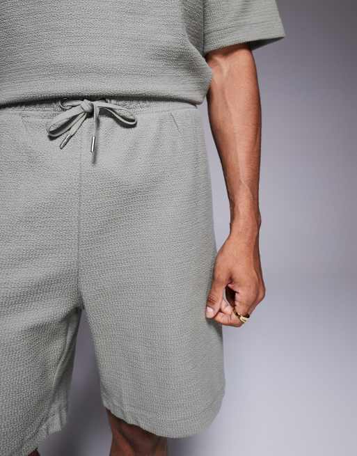 Pantalones cortos caquis texturizados de River Island (parte de un conjunto), 3 de 5