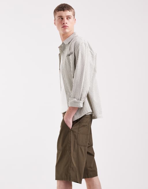 Pantalones cortos caquis utilitarios de algodón ligero de Wrangler, 3 de 5