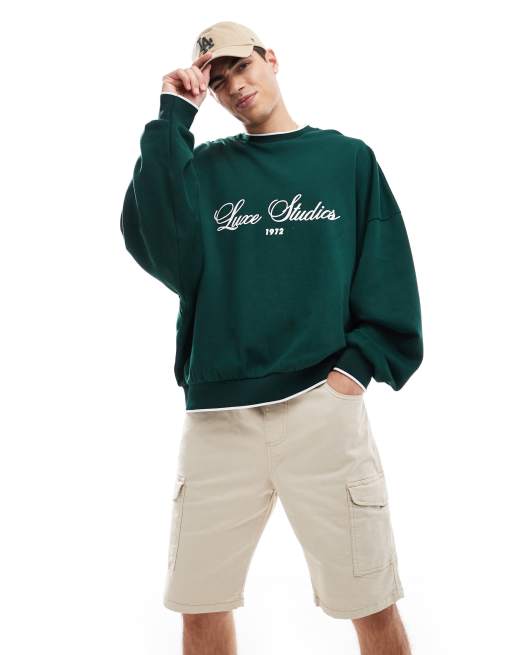 Pantalones cortos cargo color piedra claro con acabado tintado de Don't Think Twice