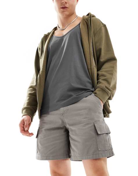 Pantalones cortos cargo gris carbón de ASOS DESIGN - view 1