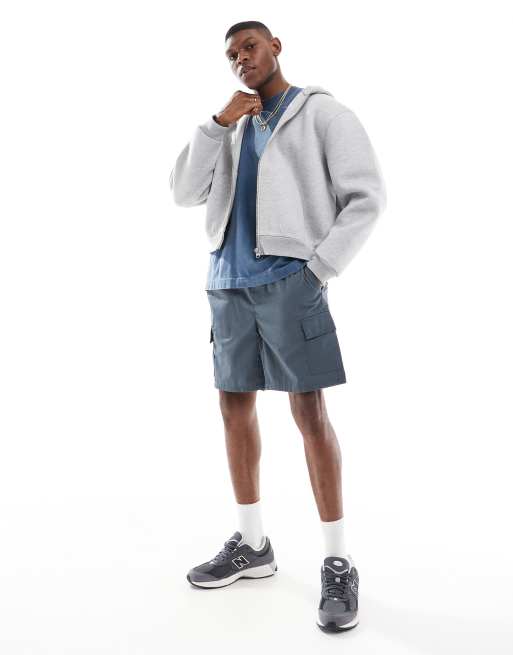 Pantalones cortos cargo gris oscuro de ONLY & SONS, 4 de 5