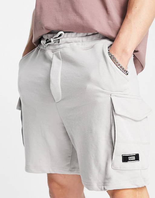 Hombre Other | Pantalones cortos cargo grises de punto de Jack & Jones Intelligence - PH16950