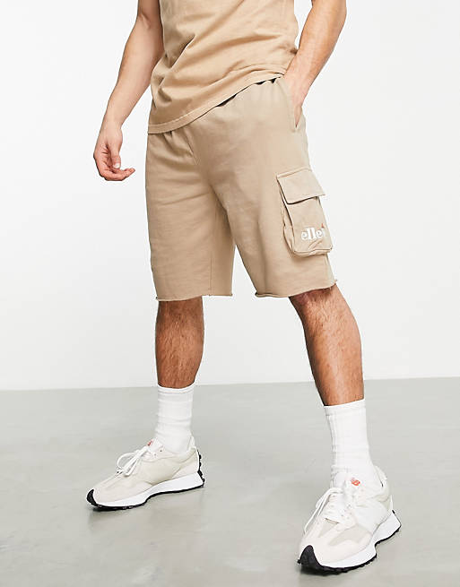 Hombre Pantalones cortos | Pantalones cortos cargo marrones de ellesse - WF13096