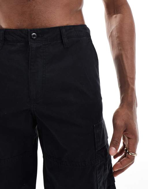 Pantalones cortos cargo negros de corte suelto de Jack & Jones, 4 de 5